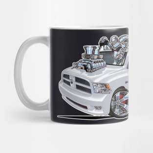 Dodge Ram White Truck Mug